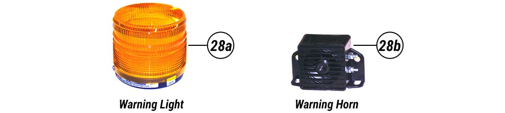 Warning lights and horns for Schweiss Manufacturing doors Warning lights and horns for Schweiss Manufacturing doors