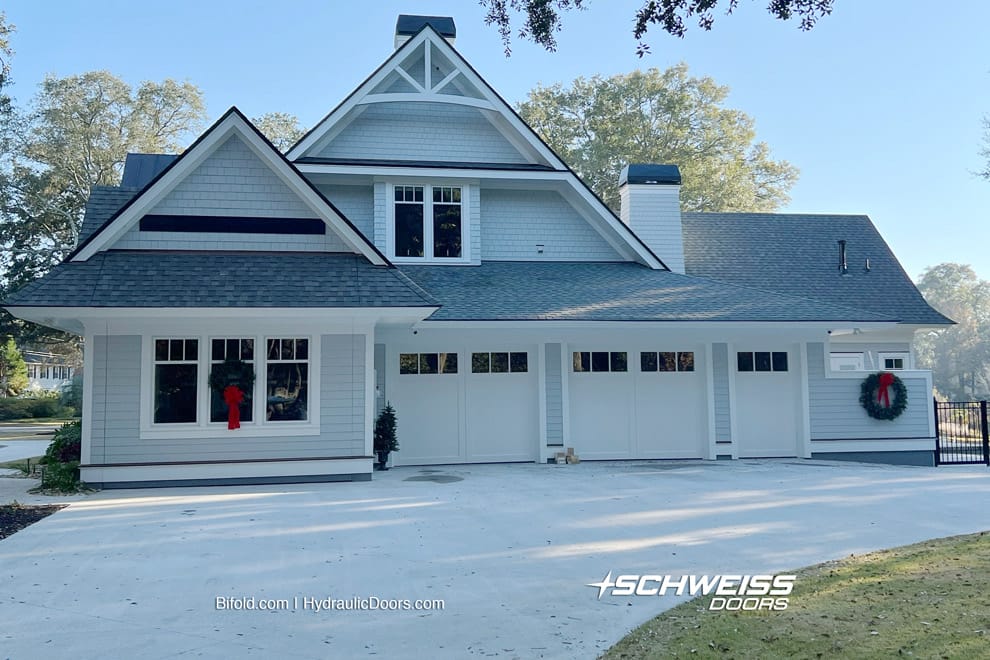 Homeowner looks to Schweiss for hidden T-Top boat designer garage door