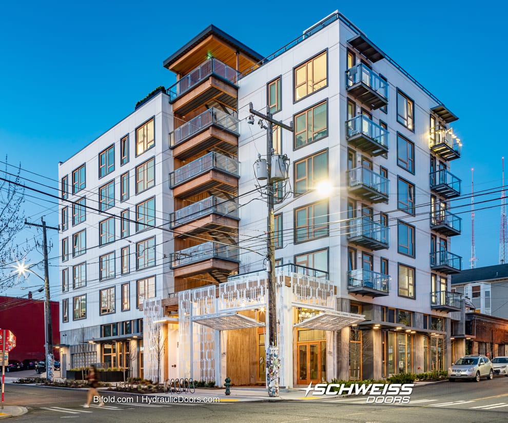 Passive House certified apartments get two Schweiss bifold doors