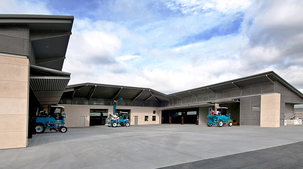 Multiple Schweiss bifold doors installed for use at Opus One Winery Multiple Schweiss bifold doors installed for use at Opus One Winery