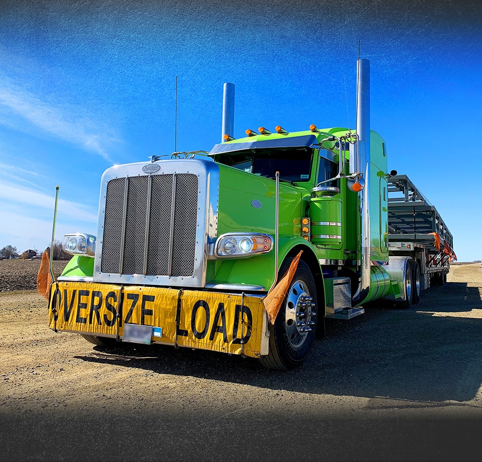 Dakota Doors delivery semi with a door loaded