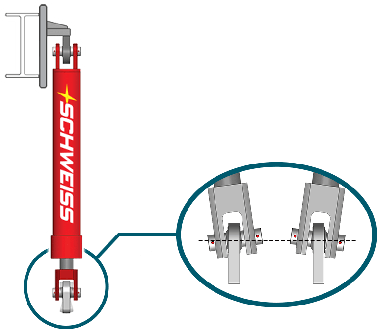 Unique Montana Doors by Schweiss hydraulic cylinders