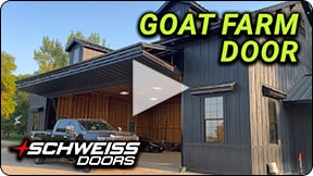 Tour of a Schweiss Bifold door fitted on new building at Goat Farm